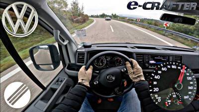 Видео: Volkswagen e-Crafter разряжается на максимальной скорости - autonews.autoua.net - Германия