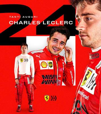 Шарль Леклер - В Ferrari поздравили Шарля Леклера с 24-летием - f1news.ru - Монако