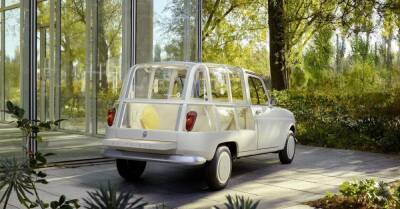 Винтажный Renault 4 превратили в мини-отель на колесах - motor.ru