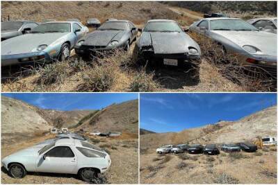 13 стареньких Porsche 928 кто-то выбросил в Калифорнии - skuke.net - штат Калифорния