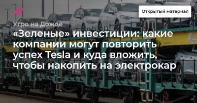 Петр ВЕЛИКИЙ (Великий) - «Зеленые» инвестиции: какие компании могут повторить успех Tesla и куда вложить, чтобы накопить на электрокар - tvrain.ru - Санкт-Петербург