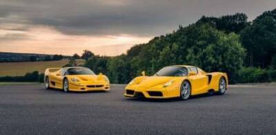 Красный Ferrari это скучно? Дилер из Великобритании продает желтый Enzo и F50 (10 фото) - skuke.net - Англия - Италия - Швейцария