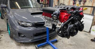 В Subaru Impreza WRX STI установили 1000-сильный мотор V12 - motor.ru - Канада - Россия