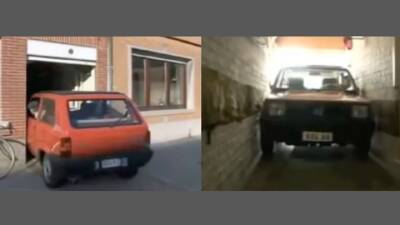 Видео: мужчина годами паркует машину в гараже, лишь на 6 см шире его машины - auto.24tv.ua