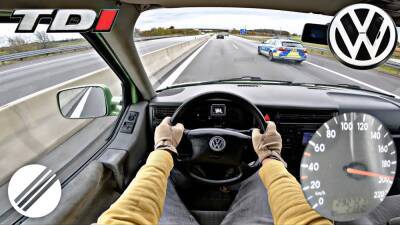 Видео: Volkswagen T4 2.5 TDI разогнали до максималки на автобане - autonews.autoua.net