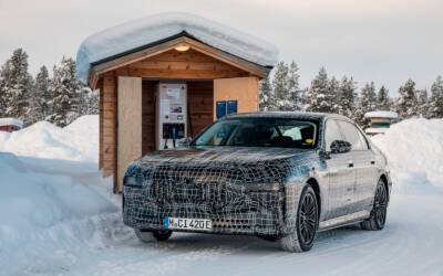 BMW вывела на зимние тесты электрический седан i7 - autocentre.ua - Швеция