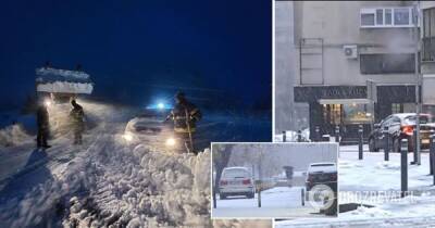 Сербию накрыл мощный снегопад: тысячи жителей остались без света, фото - obozrevatel.com - Сербия - Белград