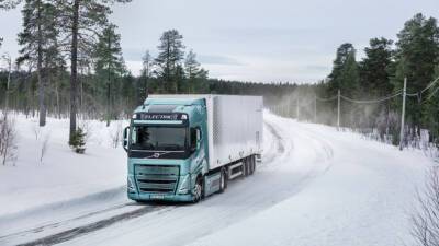 Электрические грузовики Volvo испытали вблизи полярного круга - autonews.autoua.net