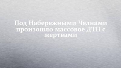 Под Набережными Челнами произошло массовое ДТП с жертвами - chelny-izvest.ru - Набережные Челны - Альметьевск - Заинск