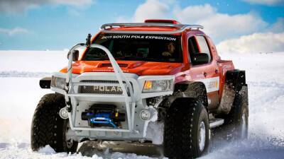 Джейсон Де-Картерет - Вот так выглядит Toyota, доехавшая до Южного полюса за 40 часов. Это рекорд! - motor.ru - Антарктида