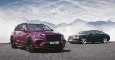 Пурпурный Bentley Bentayga стал тысячной работой ателье Mulliner - motor.ru