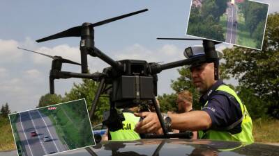 Польская полиция патрулирует автомагистрали на дронах: видео - auto.24tv.ua - Польша