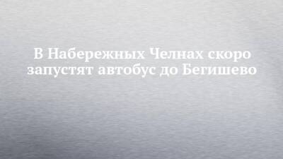 В Набережных Челнах скоро запустят автобус до Бегишево - chelny-izvest.ru - Набережные Челны