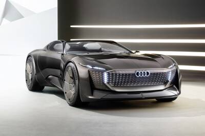 Будущее Audi: марка показала концепт двухместного родстера Skysphere с раздвижным кузовом - kolesa.ru - Германия