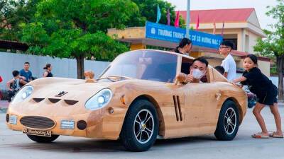 Во Вьетнаме построили деревянный Ferrari 250 GTO - autonews.autoua.net - Вьетнам