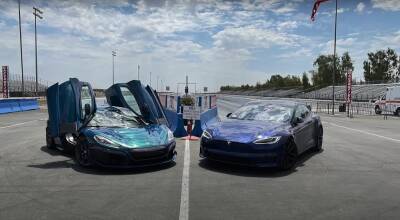 Два самых долгожданных электрокара столкнули в состязании – дуэль Rimac и Tesla - autocentre.ua