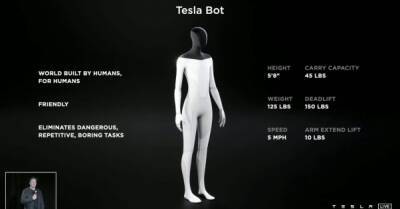 Илон Маск - Tesla разрабатывает человекоподобного робота - delo.ua - Украина