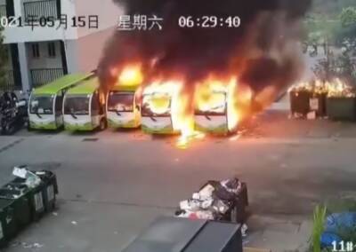 Когда электромобили горят как свечи (видео) - autocentre.ua - Китай