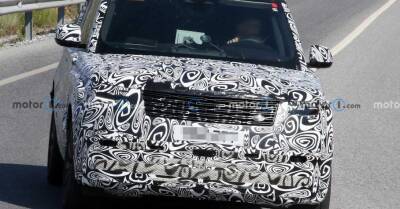 Range Rover нового поколения показали на шпионских фотографиях. И это гибрид - motor.ru