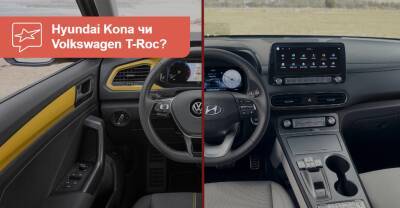 Что выбрать? Hyundai Kona против Volkswagen T-Roc - auto.ria.com - Португалия