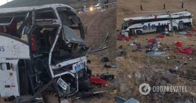ДТП в Турции – перевернулся автобус, погибли 14 человек – фото и подробности аварии - obozrevatel.com - Турция - Эдремит
