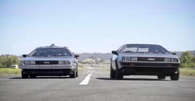 Видео: «машина времени» DeLorean сразился в дрэге с обычным DeLorean - motor.ru