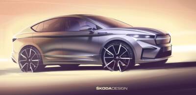 Компания Skoda показала первые изображения электрического купе-кроссовера Enyaq Coupe iV - avtonovostidnya.ru - Прага