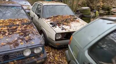 Невероятная находка: несколько десятков редких Volkswagen и Audi обнаружили в лесу (видео) - autocentre.ua - Англия