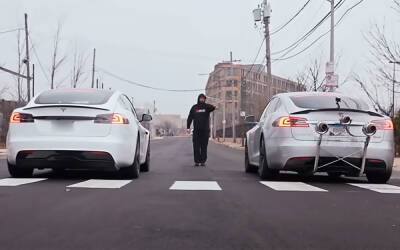 Tesla Model S с тремя реактивными двигателями приняла участие в гонке (видео) - autocentre.ua