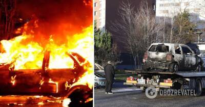 Жеральд Дарманен - Новый год 2022 – во Франции в новогоднюю ночь сожгли почти 900 авто – фото и видео - obozrevatel.com - Франция