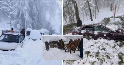 Снегопад в Пакистане: на трассе заблокированы тысяча авто, 22 человека погибли. Фото и видео - obozrevatel.com - Пакистан - штат Мэриленд