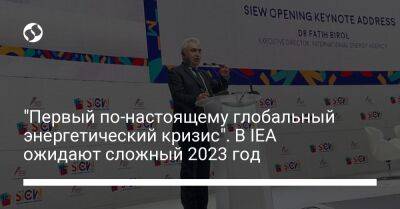 "Первый по-настоящему глобальный энергетический кризис". В IEA ожидают сложный 2023 год - biz.liga.net - Украина - Китай - Россия - Сингапур - Сингапур