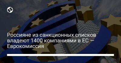 Россияне из санкционных списков владеют 1400 компаниями в ЕС — Еврокомиссия - biz.liga.net - Россия - Евросоюз