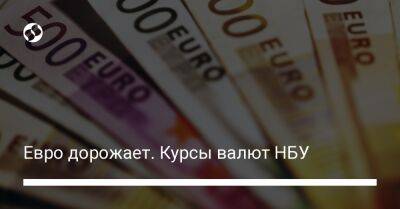 Евро дорожает. Курсы валют НБУ - biz.liga.net - Украина
