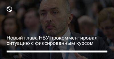 Андрей Пышный - Новый глава НБУ прокомментировал ситуацию с фиксированным курсом - biz.liga.net - Украина