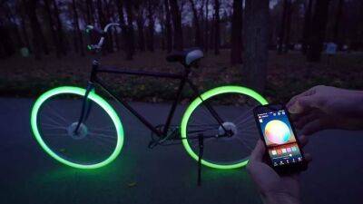 Украинский блогер сделал велосипед со светящимися колесами - auto.24tv.ua - Украина