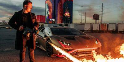 Блогер поджег из огнемета самый дорогой Lamborghini Huracan STO - autocentre.ua - Houston