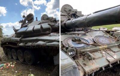 Оккупанты пытались усилить броню танка канализационными люками - autocentre.ua - Украина - Россия - Херсонская обл.