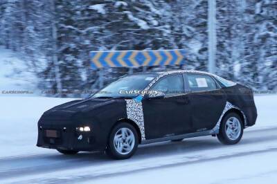 Hyundai Accent - Hyundai Accent 2023 вышел на зимние тесты - autocentre.ua