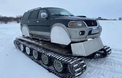 Умельцы из Харькова скрестили Mitsubishi Pajero Sport с танком - autocentre.ua