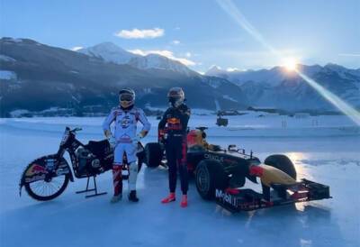 Максим Ферстаппен - Видео: Макс Ферстаппен на ледовой трассе в Целль-ам-Зее - f1news.ru - Австрия