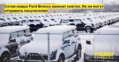 Сотни новых Ford Bronco заносит снегом. Их не могут отправить покупателям - motor.ru - штат Мичиган