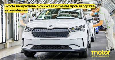 Skoda вынужденно снижает объемы производства автомобилей - motor.ru