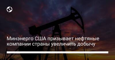 Дженнифер Грэнхольм - Минэнерго США призывает нефтяные компании страны увеличить добычу - biz.liga.net - Сша