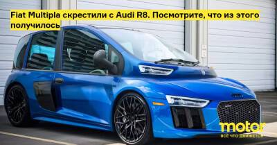 Fiat Multipla скрестили с Audi R8. Посмотрите, что из этого получилось - motor.ru