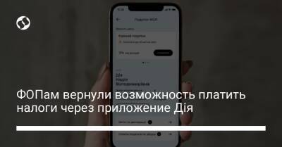 Михаил Федоров - ФОПам вернули возможность платить налоги через приложение Дія - biz.liga.net - Украина