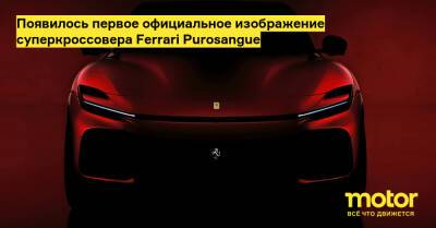 Появилось первое официальное изображение суперкроссовера Ferrari Purosangue - motor.ru