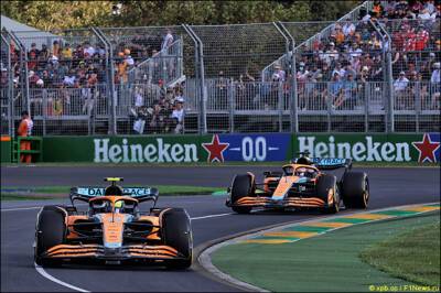 В McLaren просили Риккардо не атаковать Норриса - f1news.ru - Мельбурн