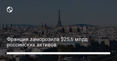 Франция заморозила $25,6 млрд российских активов - biz.liga.net - Украина - Франция - Россия