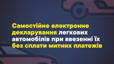 Механизм нулевой растаможки упростили: теперь можно обойтись без брокера - auto.24tv.ua - Украина